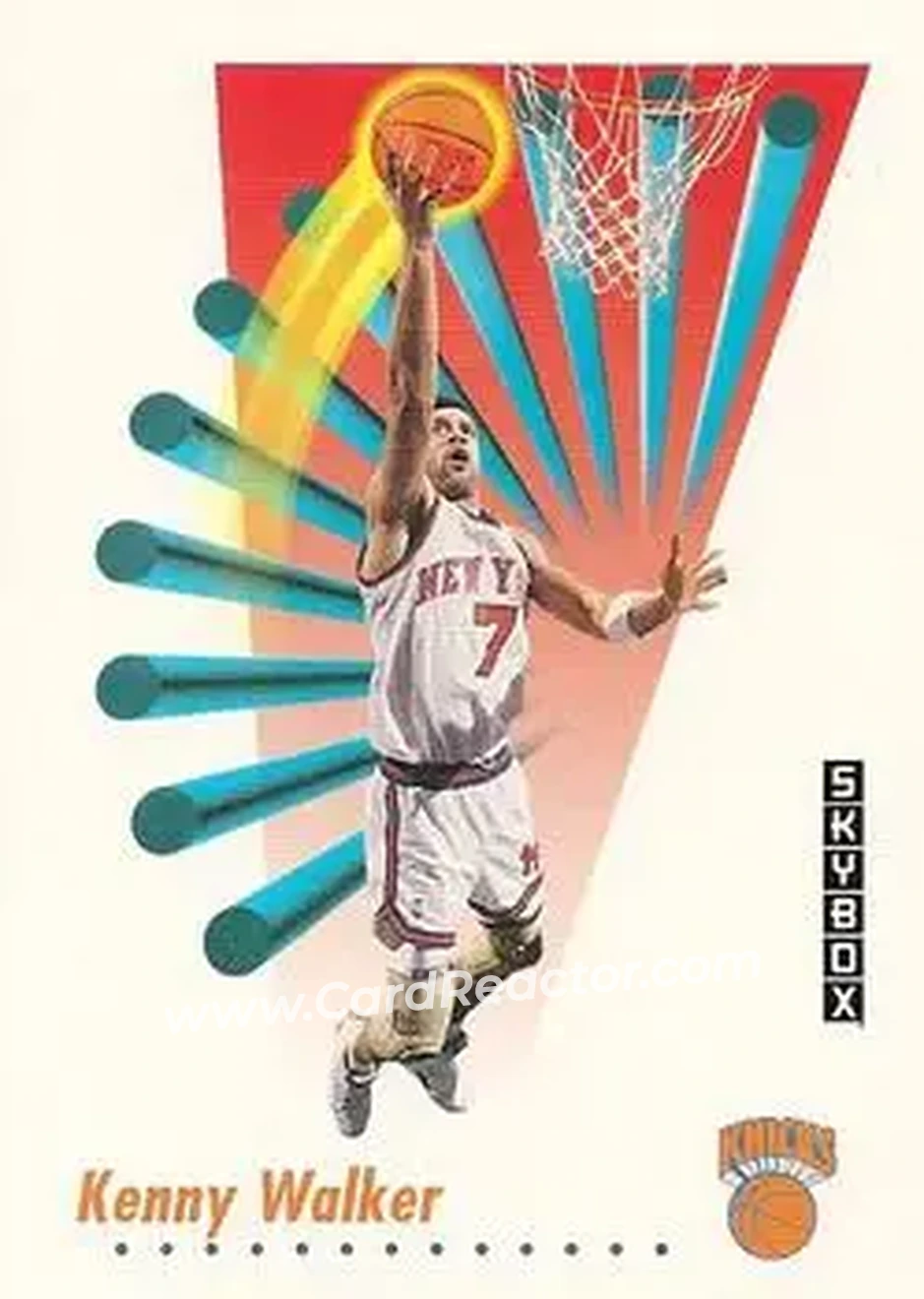 1991-92 SkyBox #197 - Kenny Walker - New York Knicks - Front 1991-92 SkyBox #197 - Kenny Walker - New York Knicks - Front