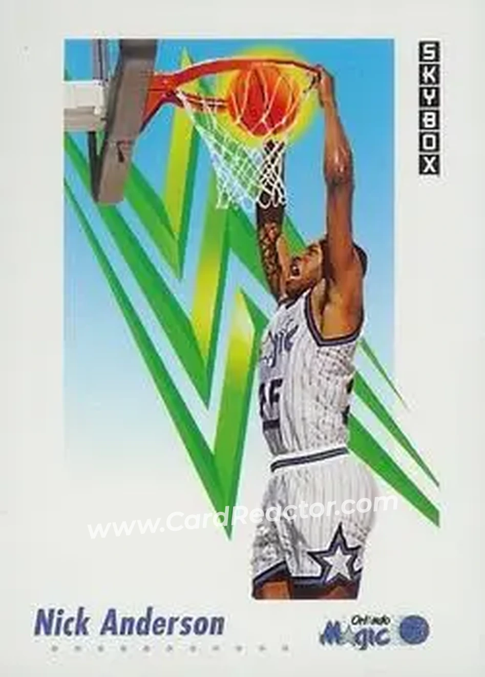 1991-92 SkyBox #200 - Nick Anderson - Orlando Magic - Front 1991-92 SkyBox #200 - Nick Anderson - Orlando Magic - Front