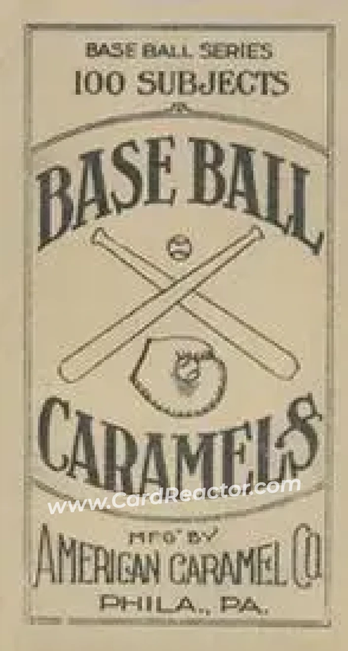 1910 American Caramel (E90-2) #NNO - Sam Leever - Pittsburgh Pirates - Back