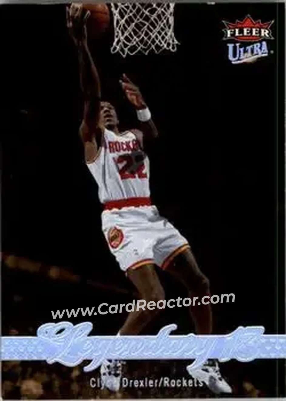 2007-08 Ultra #250 - Clyde Drexler - Houston Rockets - Front 2007-08 Ultra #250 - Clyde Drexler - Houston Rockets - Front