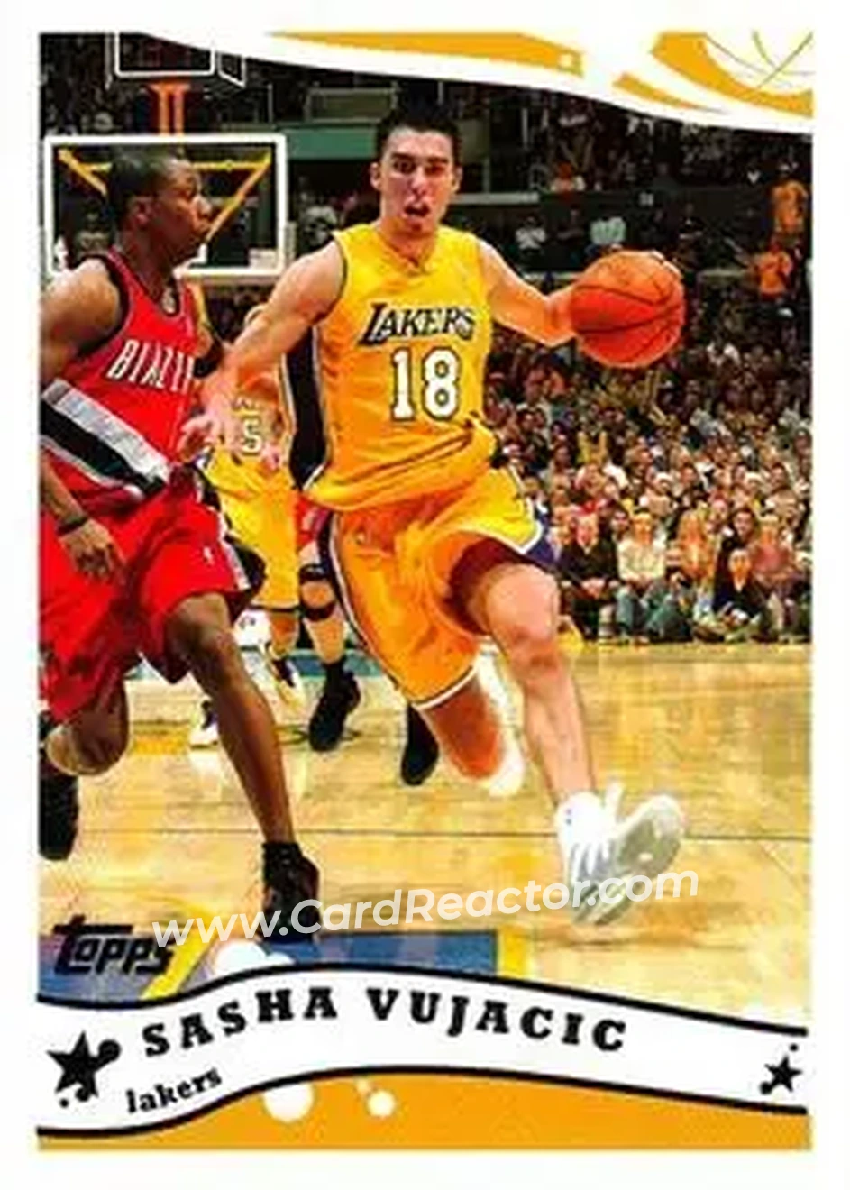 2005-06 Topps #141 - Sasha Vujačić - Los Angeles Lakers - Front 2005-06 Topps #141 - Sasha Vujačić - Los Angeles Lakers - Front