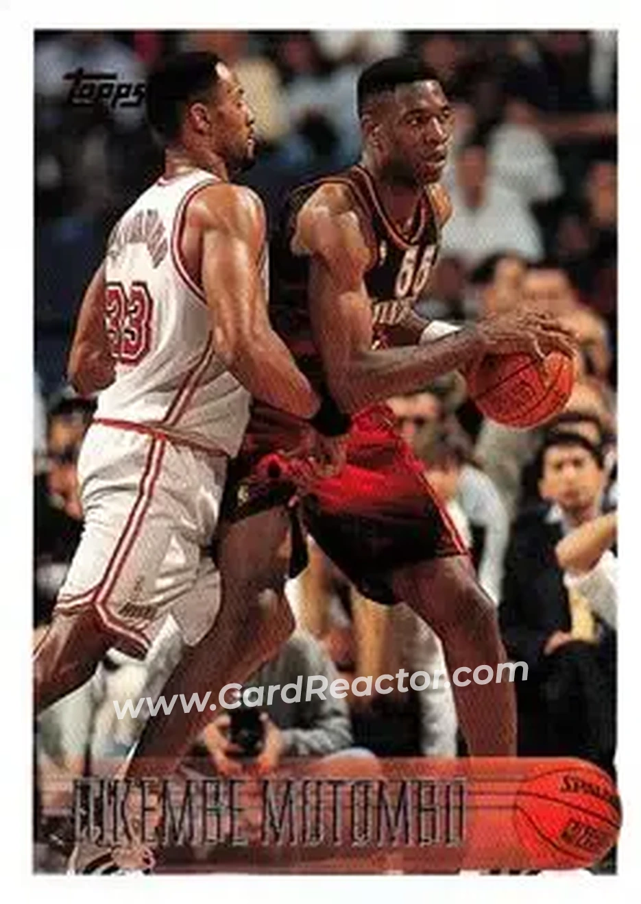 1996-97 Topps #112 - Dikembe Mutombo - Atlanta Hawks - Front 1996-97 Topps #112 - Dikembe Mutombo - Atlanta Hawks - Front