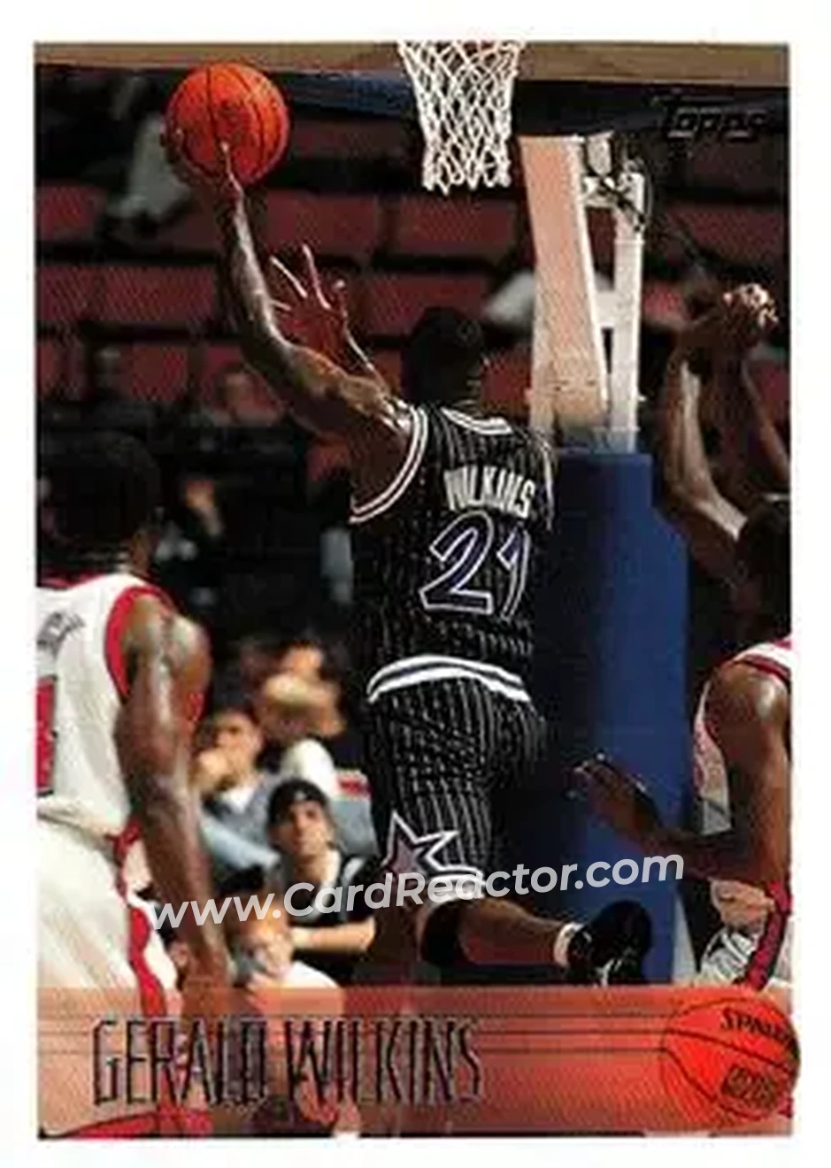 1996-97 Topps #118 - Gerald Wilkins - Orlando Magic - Front 1996-97 Topps #118 - Gerald Wilkins - Orlando Magic - Front