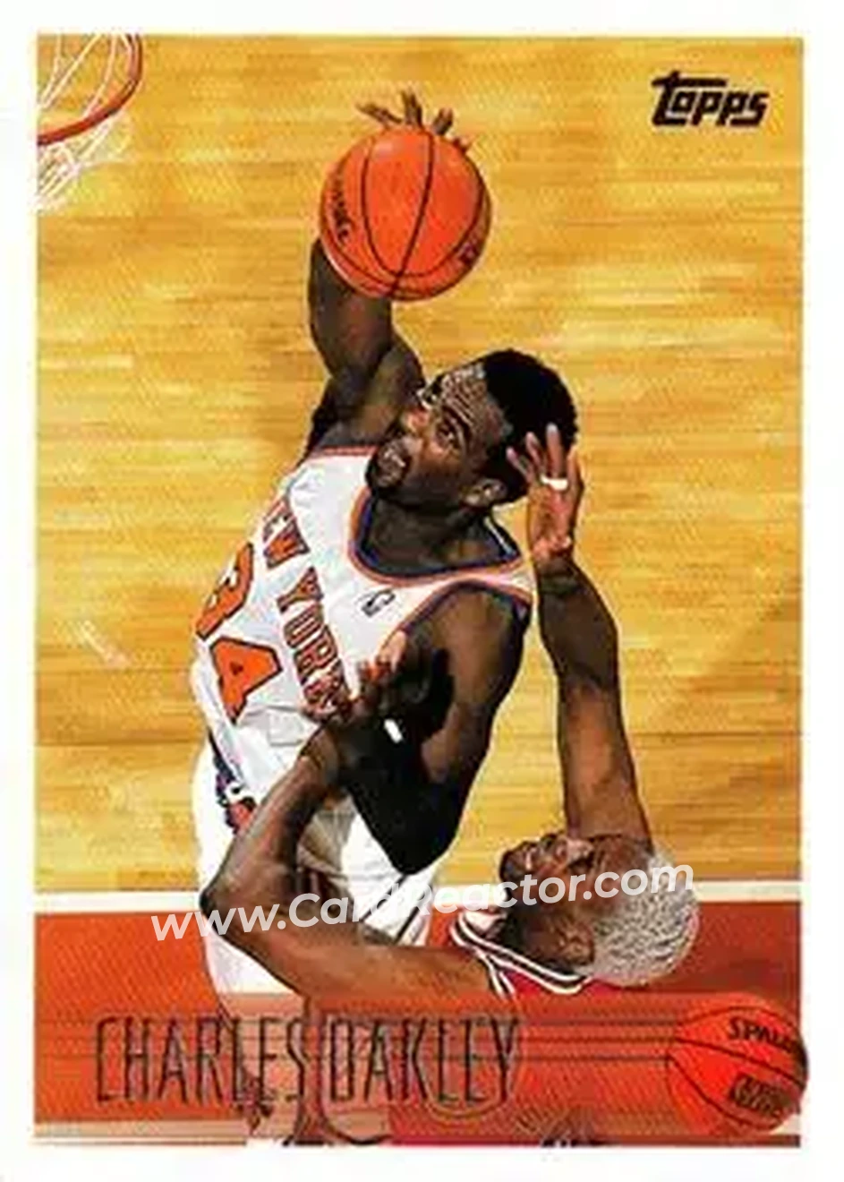 1996-97 Topps #108 - Charles Oakley - New York Knicks - Front