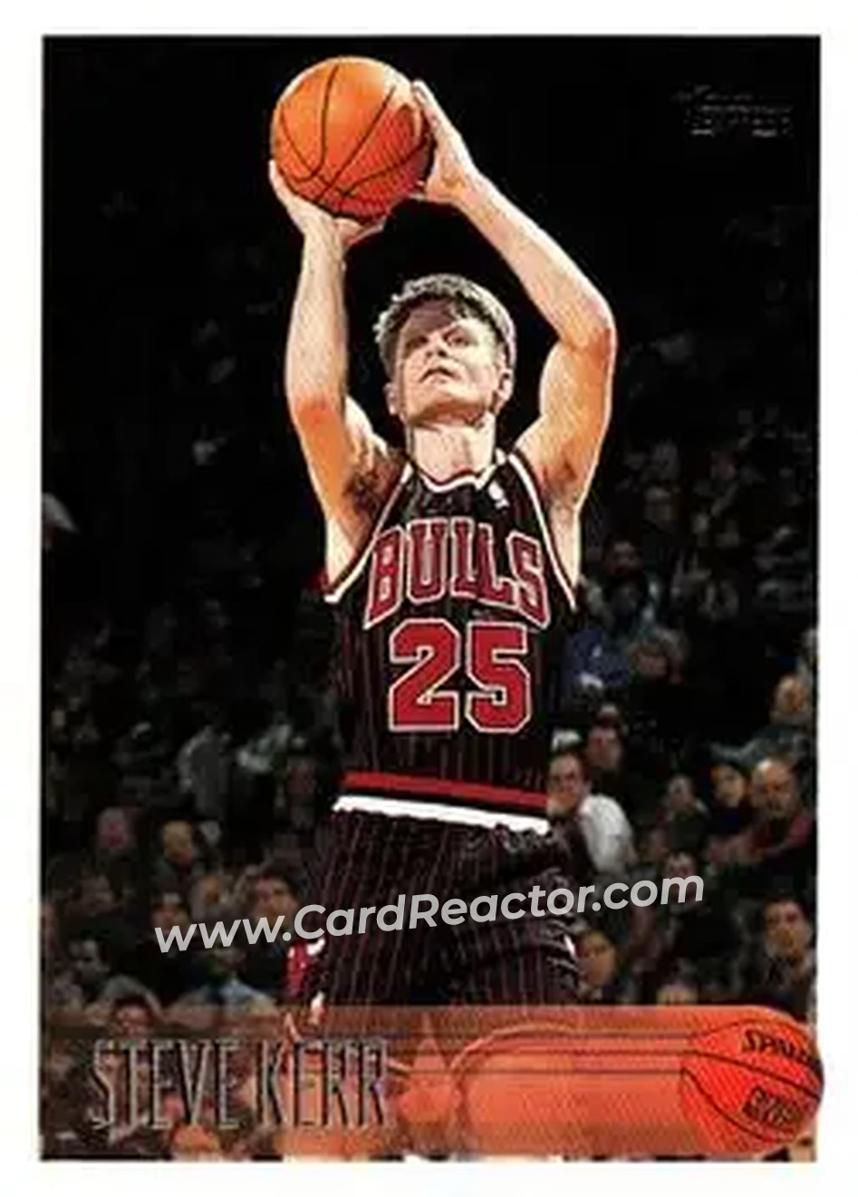 1996-97 Topps #126 - Steve Kerr - Chicago Bulls - Front 1996-97 Topps #126 - Steve Kerr - Chicago Bulls - Front