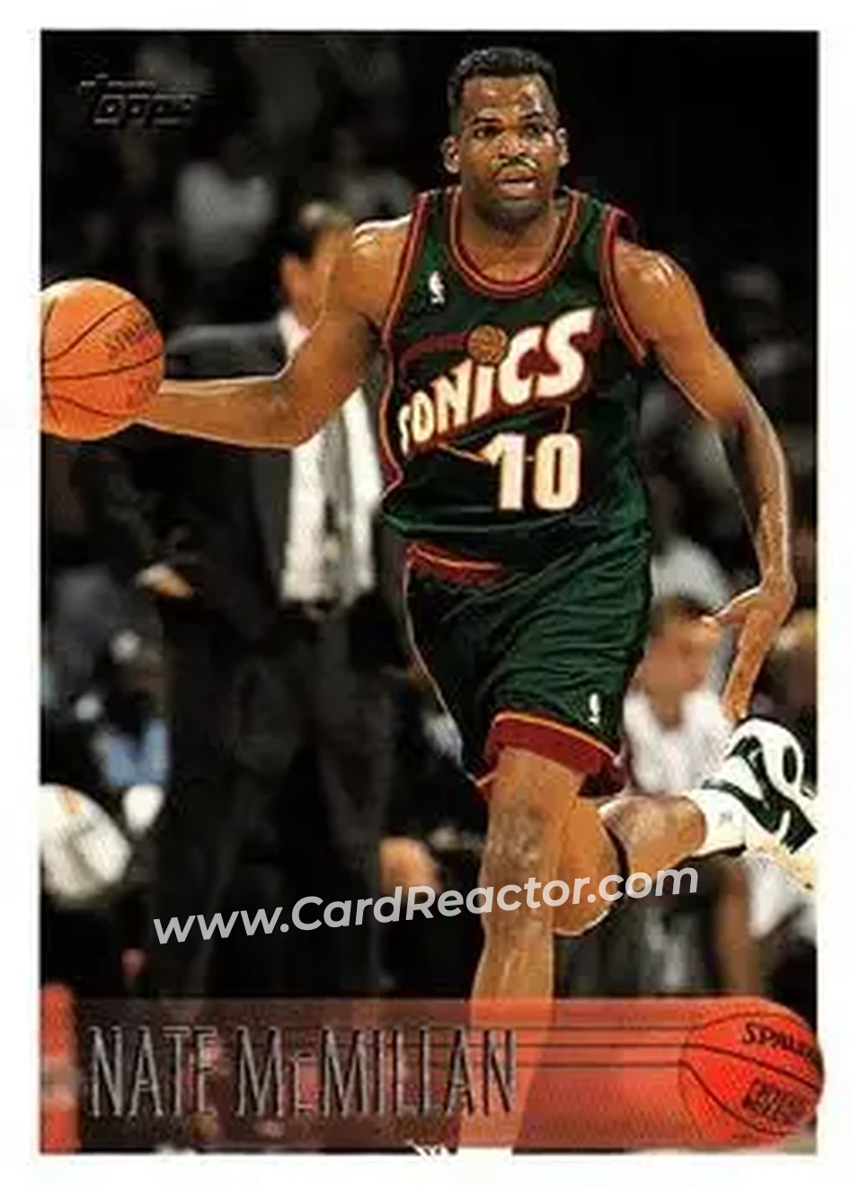 1996-97 Topps #127 - Nate McMillan - Seattle SuperSonics - Front