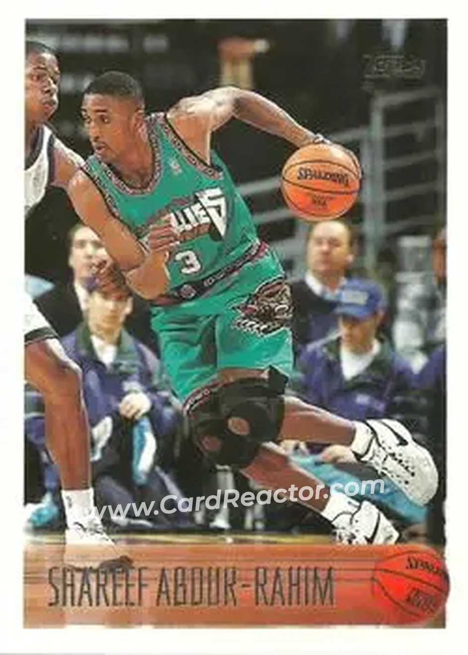 1996-97 Topps #128 - Shareef Abdur-Rahim - Vancouver Grizzlies - Front 1996-97 Topps #128 - Shareef Abdur-Rahim - Vancouver Grizzlies - Front