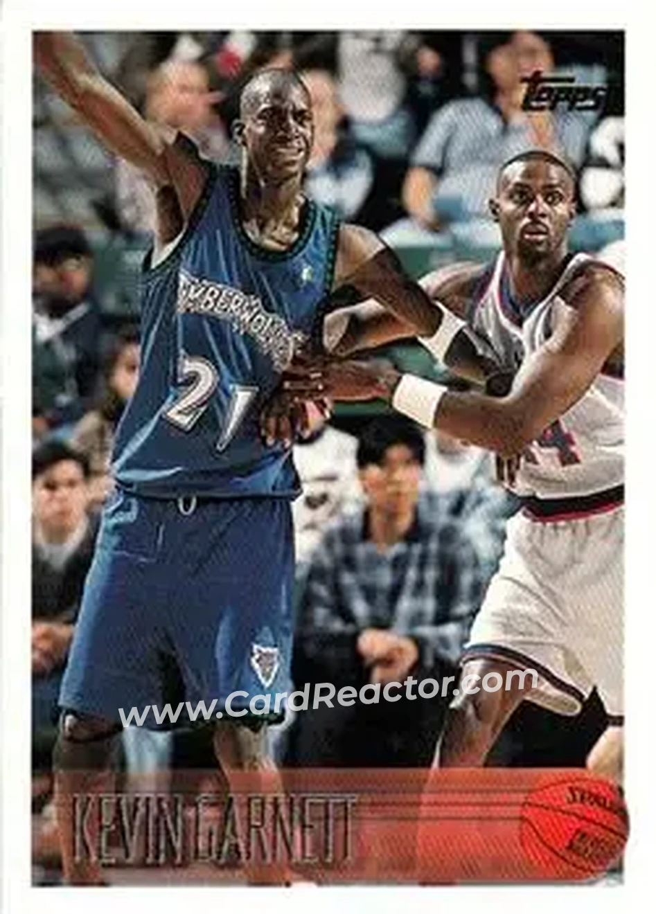 1996-97 Topps #131 - Kevin Garnett - Minnesota Timberwolves - Front