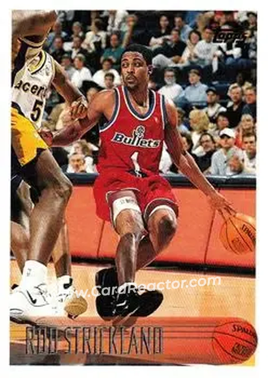 1996-97 Topps #141 - Rod Strickland - Washington Bullets - Front