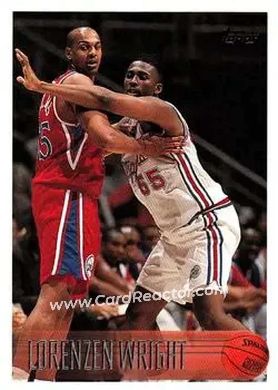 1996-97 Topps #142 - Lorenzen Wright - Los Angeles Clippers - Front 1996-97 Topps #142 - Lorenzen Wright - Los Angeles Clippers - Front