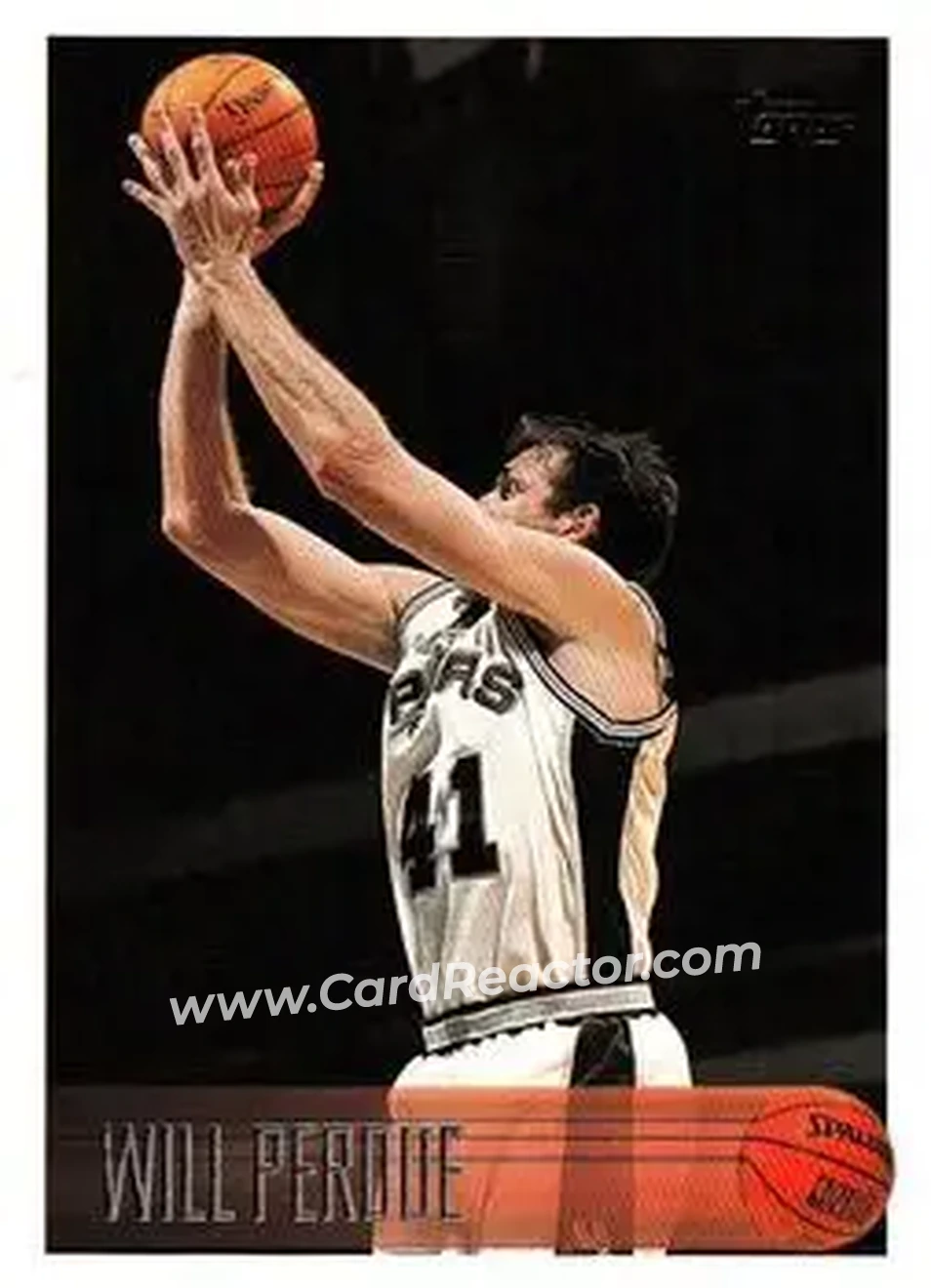 1996-97 Topps #143 - Will Perdue - San Antonio Spurs - Front