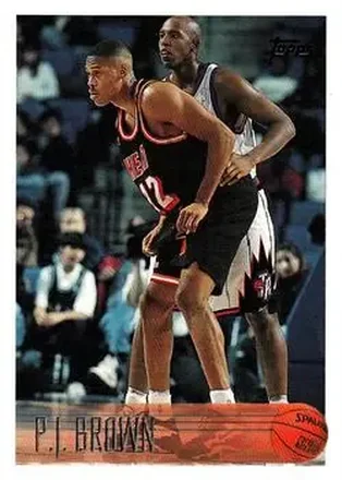 1996-97 Topps #147 - P.J. Brown - Miami Heat 1996-97 Topps #147 - P.J. Brown - Miami Heat