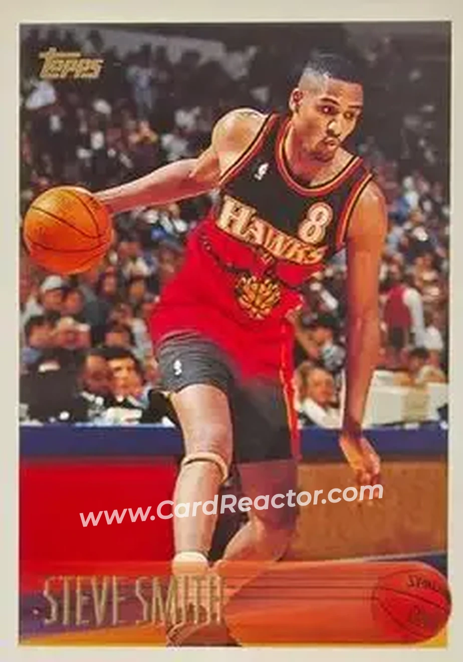 1996-97 Topps #150 - Steve Smith - Atlanta Hawks - Front 1996-97 Topps #150 - Steve Smith - Atlanta Hawks - Front