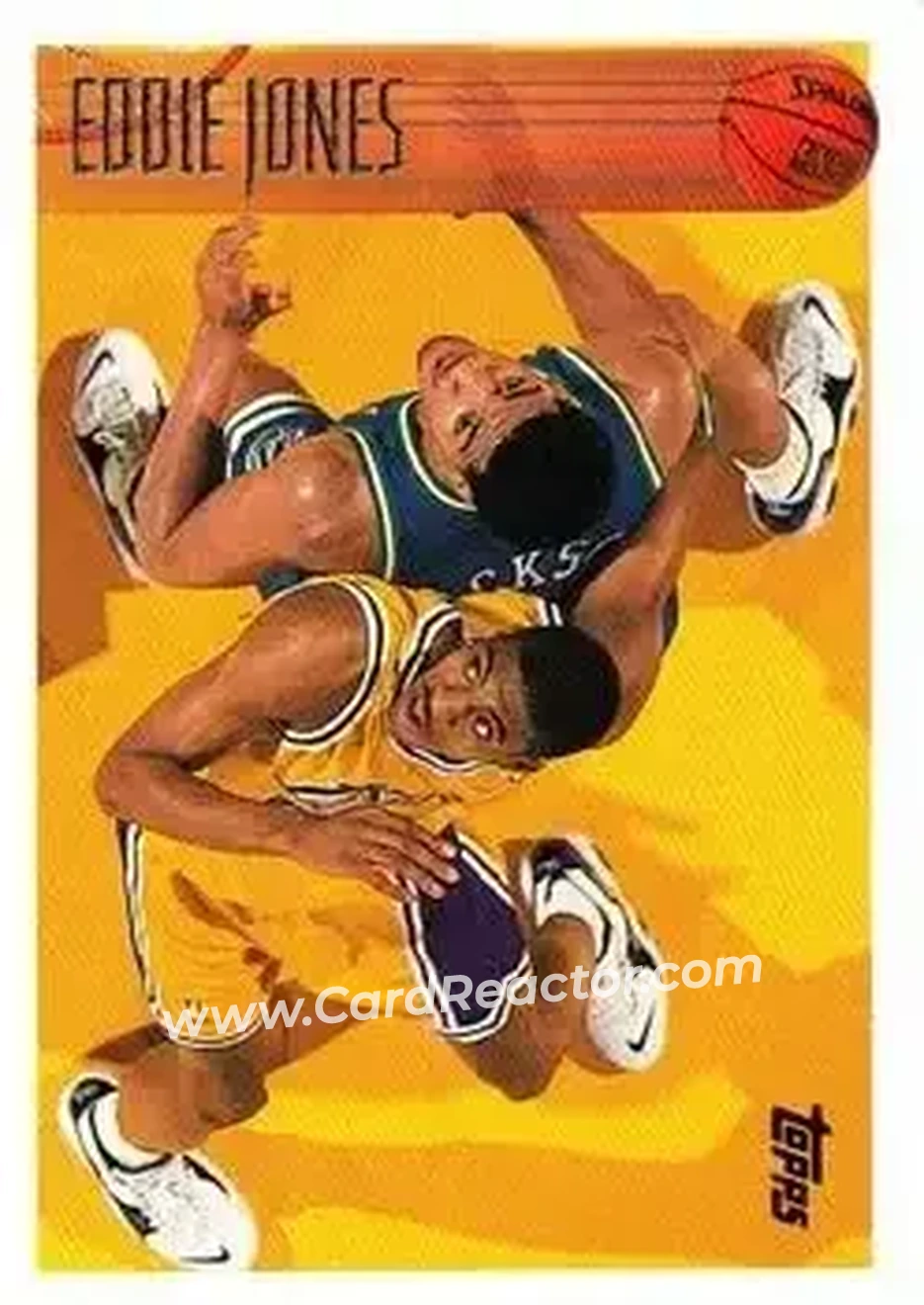 1996-97 Topps #151 - Eddie Jones - Los Angeles Lakers - Front