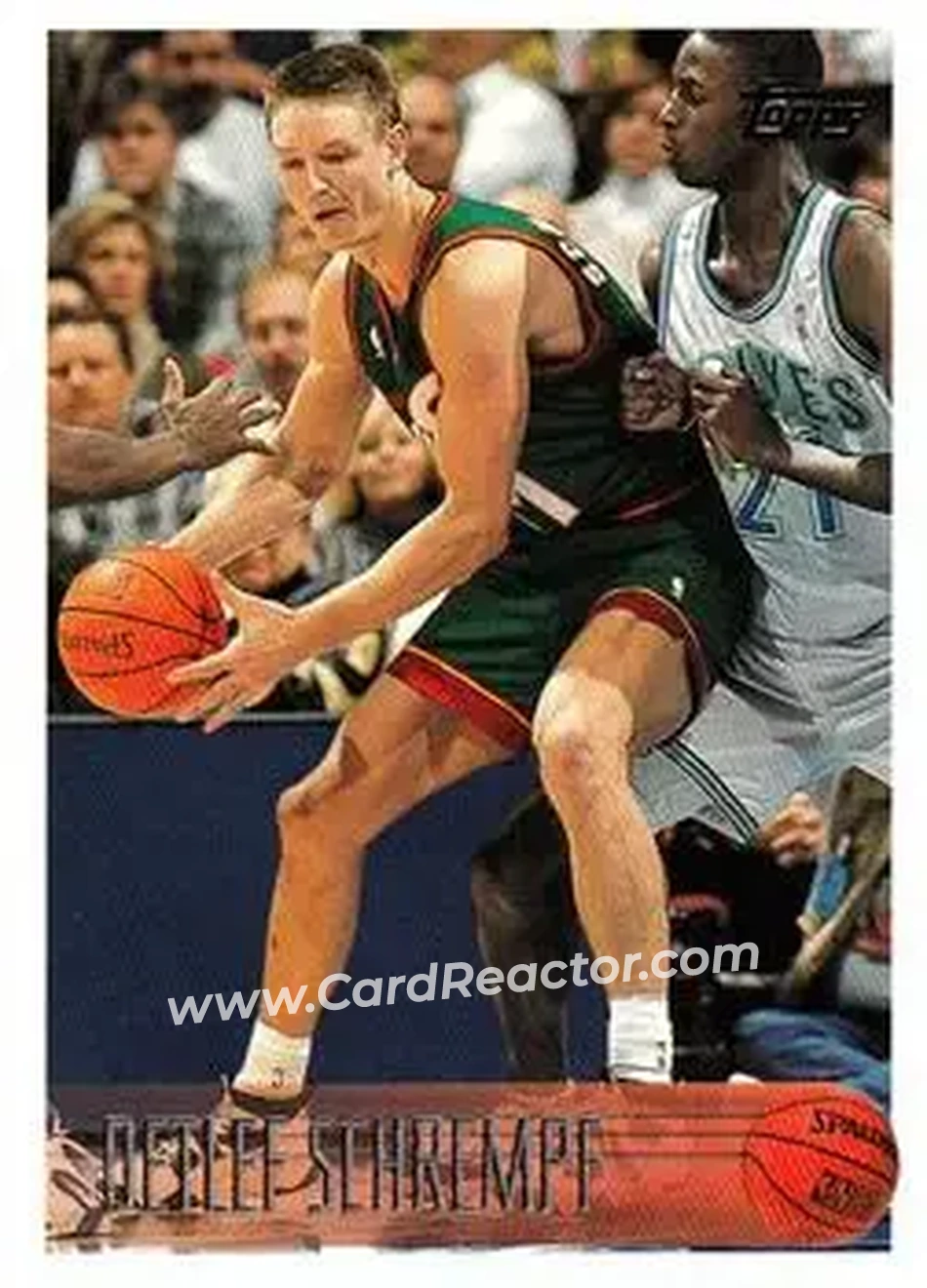 1996-97 Topps #152 - Detlef Schrempf - Seattle SuperSonics - Front
