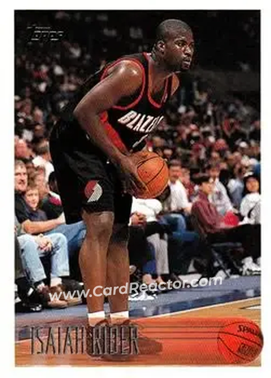 1996-97 Topps #154 - Isaiah Rider - Portland Trail Blazers - Front