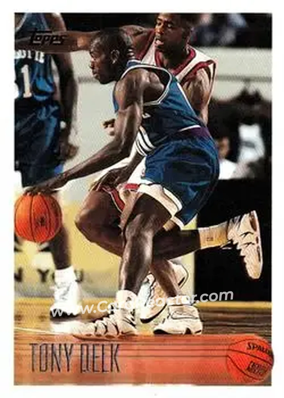 1996-97 Topps #155 - Tony Delk - Charlotte Hornets - Front