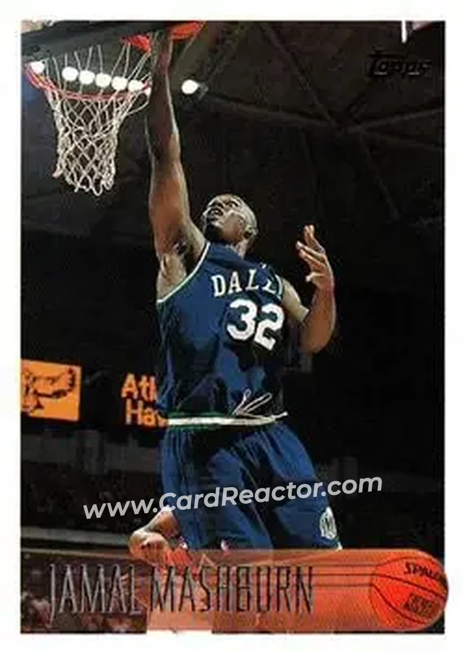 1996-97 Topps #157 - Jamal Mashburn - Dallas Mavericks - Front