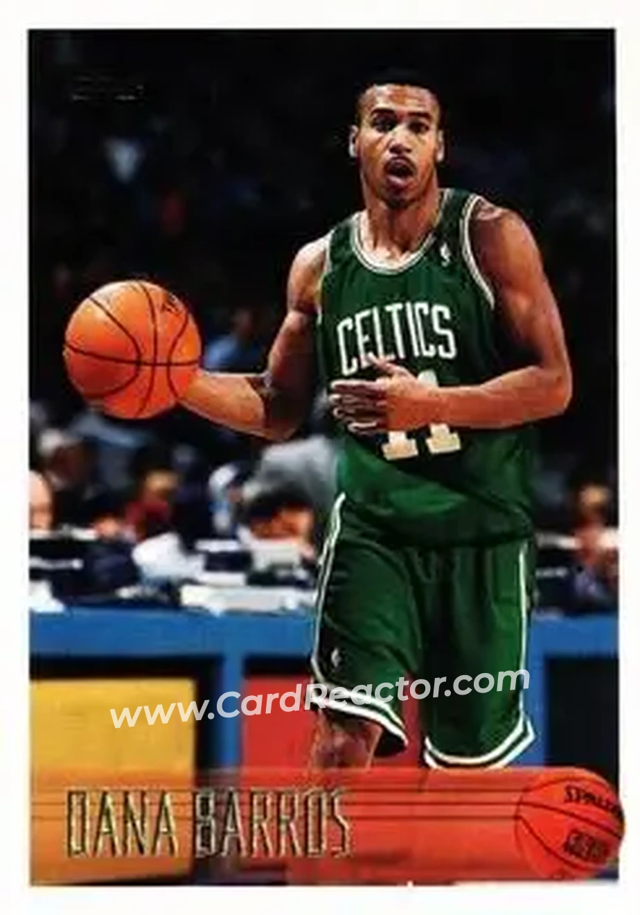 1996-97 Topps #159 - Dana Barros - Boston Celtics - Front 1996-97 Topps #159 - Dana Barros - Boston Celtics - Front