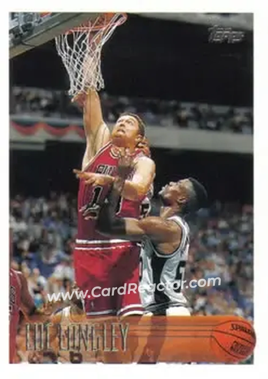 1996-97 Topps #164 - Luc Longley - Chicago Bulls - Front