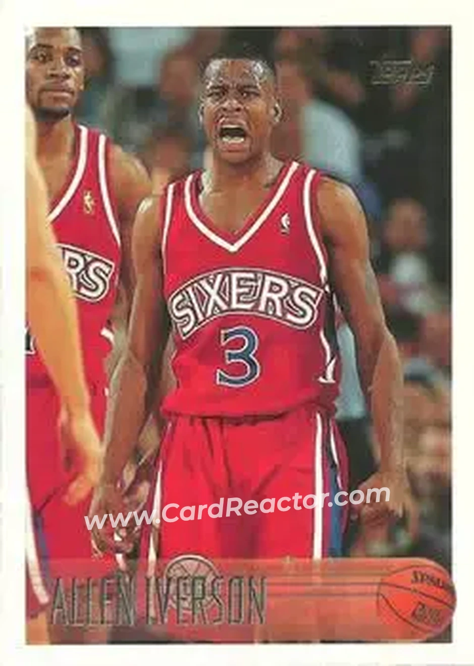 1996-97 Topps #171 - Allen Iverson - Philadelphia 76ers - Front
