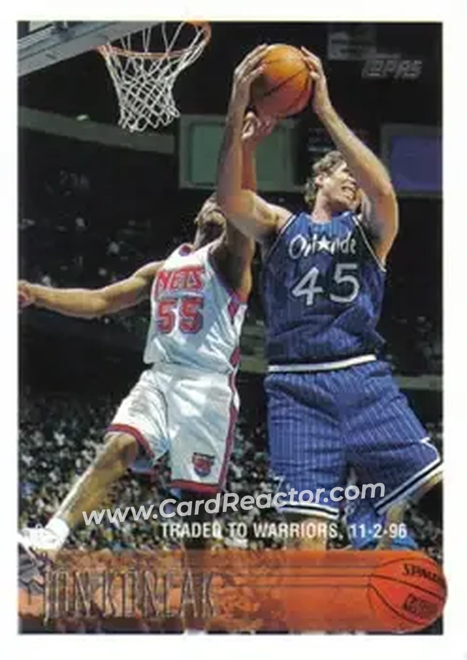 1996-97 Topps #173 - Jon Koncak - Golden State Warriors - Front