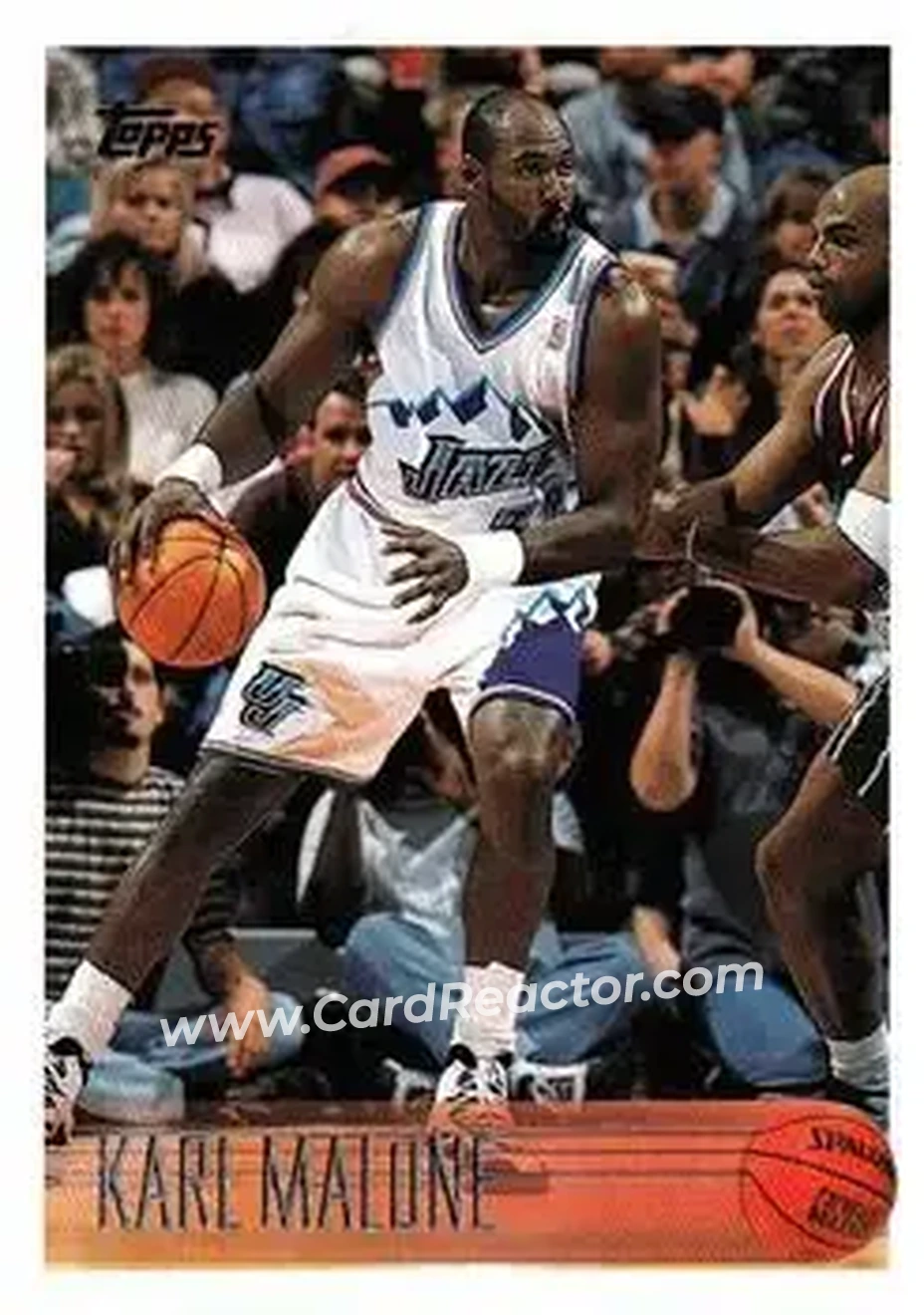 1996-97 Topps #178 - Karl Malone - Utah Jazz - Front 1996-97 Topps #178 - Karl Malone - Utah Jazz - Front