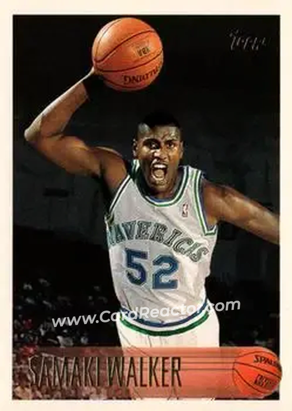 1996-97 Topps #181 - Samaki Walker - Dallas Mavericks - Front