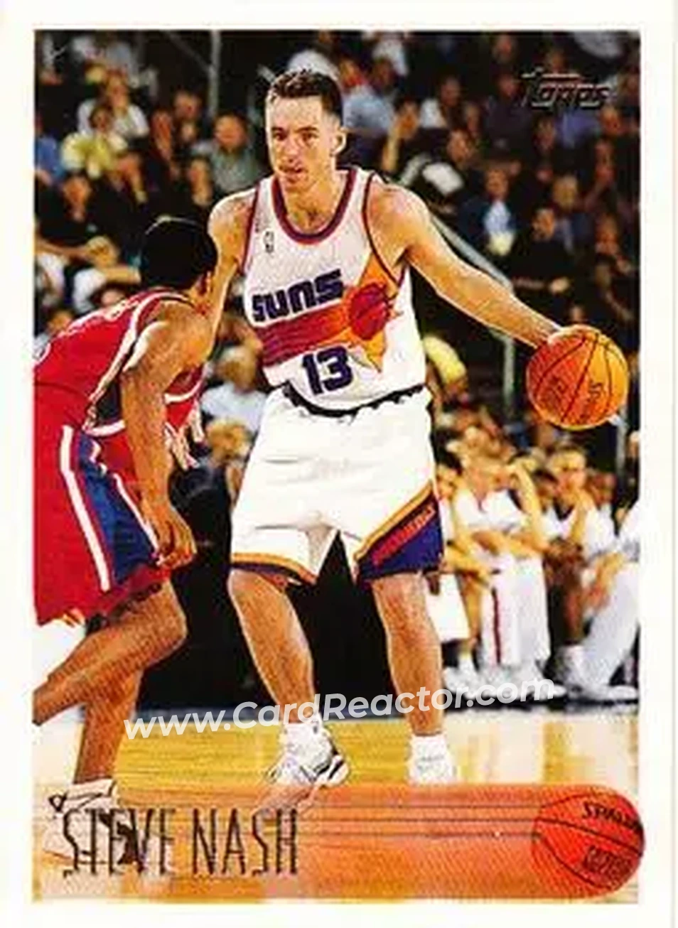 1996-97 Topps #182 - Steve Nash - Phoenix Suns - Front 1996-97 Topps #182 - Steve Nash - Phoenix Suns - Front