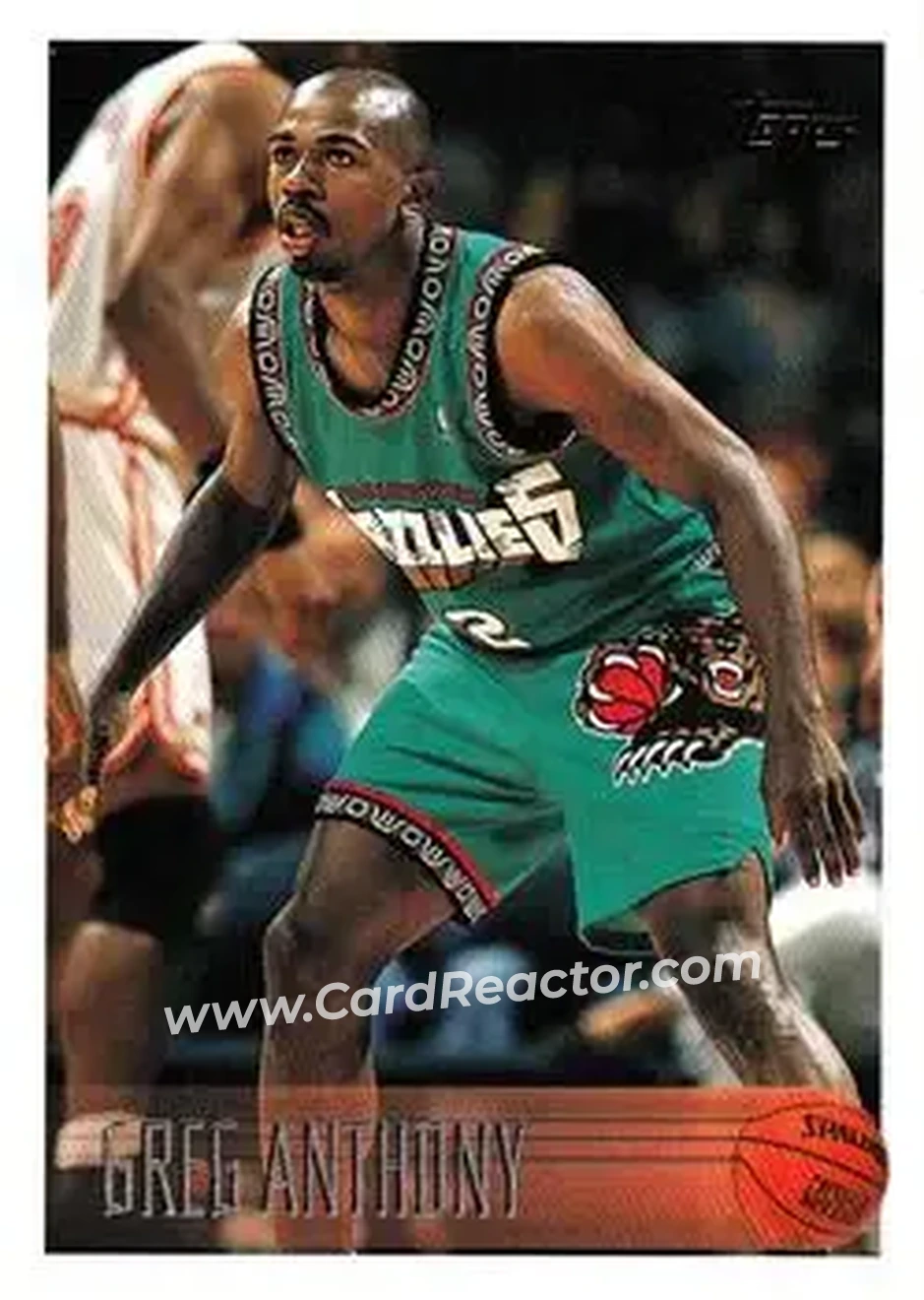 1996-97 Topps #187 - Greg Anthony - Vancouver Grizzlies - Front 1996-97 Topps #187 - Greg Anthony - Vancouver Grizzlies - Front