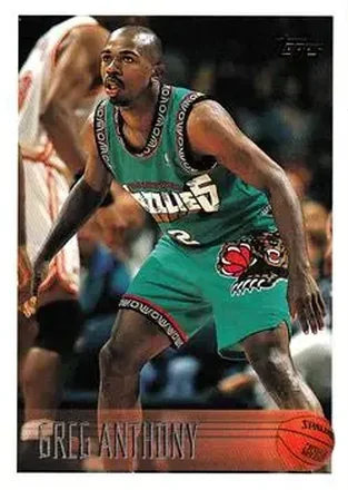 1996-97 Topps #187 - Greg Anthony - Vancouver Grizzlies