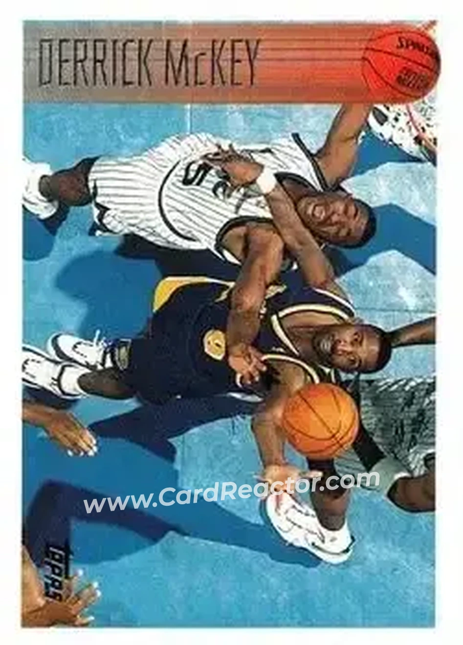 1996-97 Topps #188 - Derrick McKey - Indiana Pacers - Front