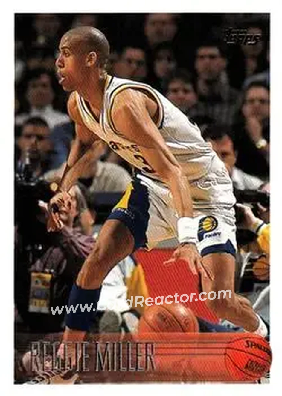 1996-97 Topps #201 - Reggie Miller - Indiana Pacers - Front