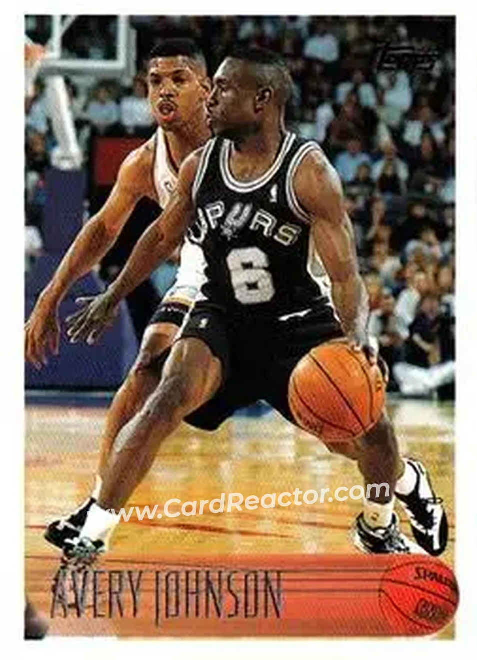 1996-97 Topps #202 - Avery Johnson - San Antonio Spurs - Front 1996-97 Topps #202 - Avery Johnson - San Antonio Spurs - Front