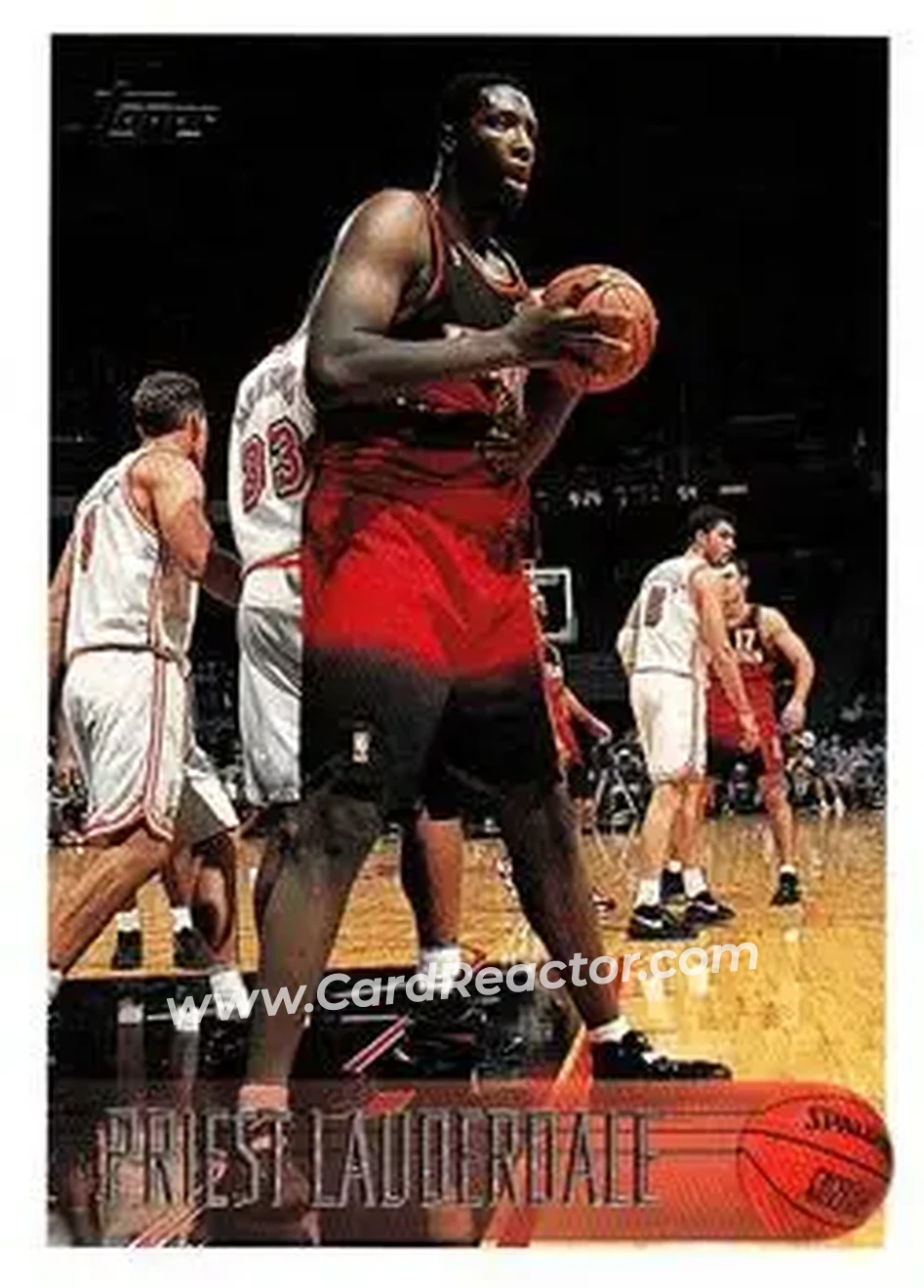 1996-97 Topps #205 - Priest Lauderdale - Atlanta Hawks - Front 1996-97 Topps #205 - Priest Lauderdale - Atlanta Hawks - Front