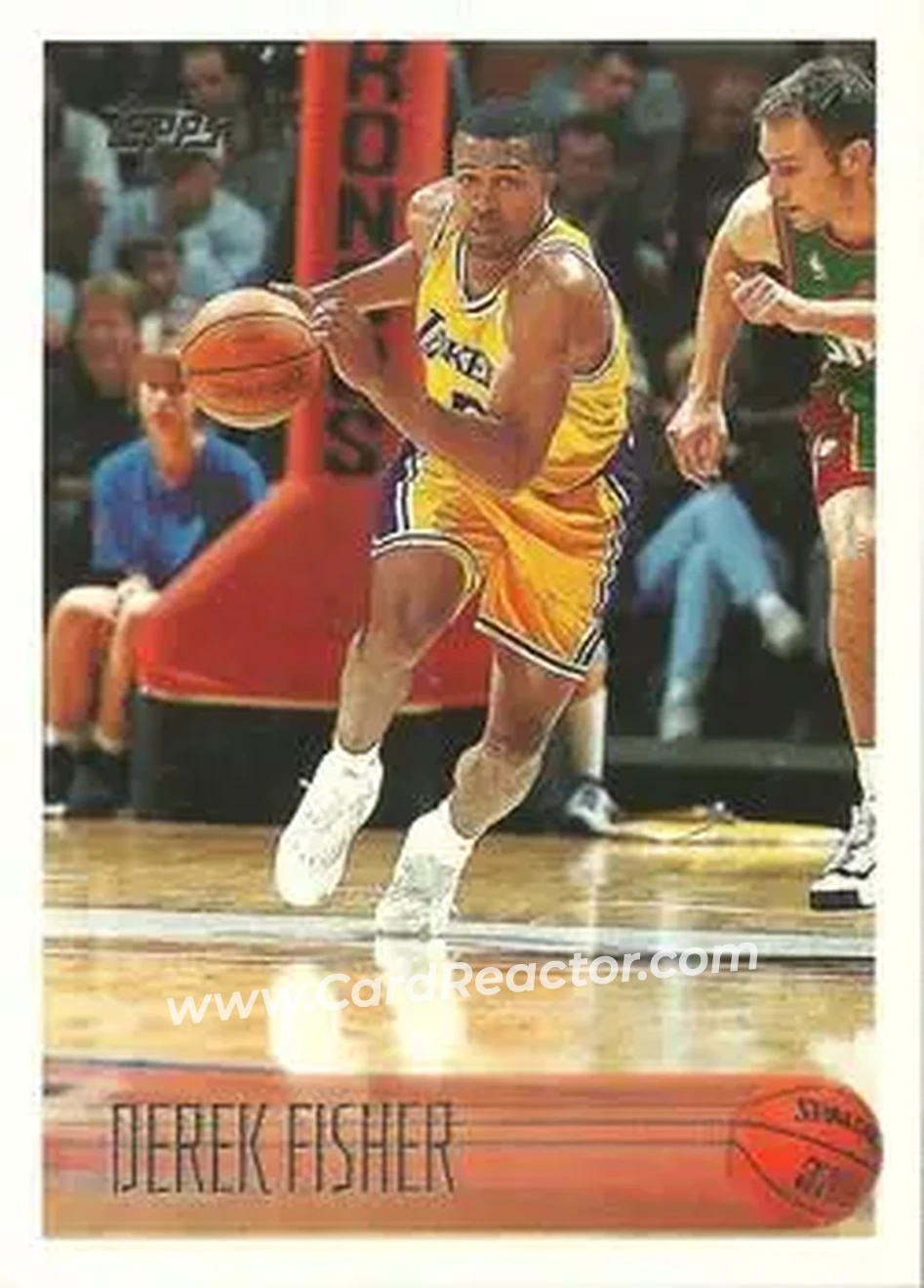 1996-97 Topps #206 - Derek Fisher - Los Angeles Lakers - Front