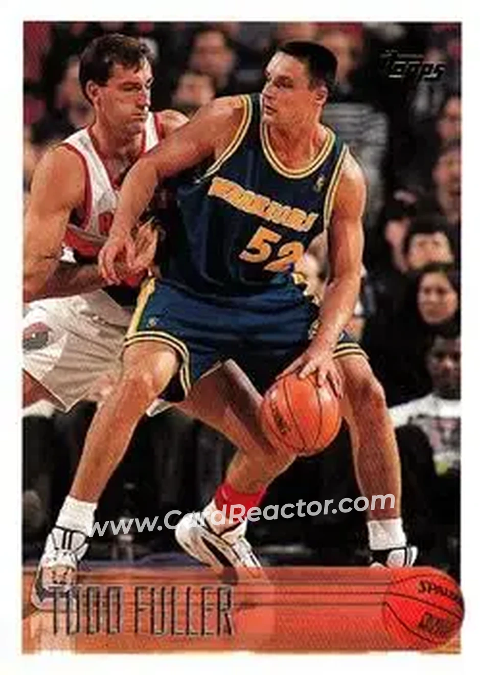 1996-97 Topps #208 - Todd Fuller - Golden State Warriors - Front