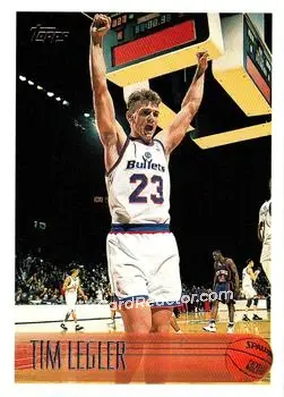 1996-97 Topps #210 - Tim Legler - Washington Bullets - Front