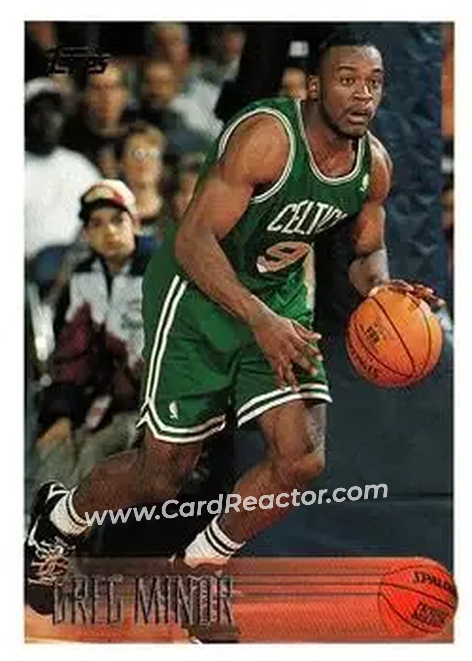 1996-97 Topps #215 - Greg Minor - Boston Celtics - Front