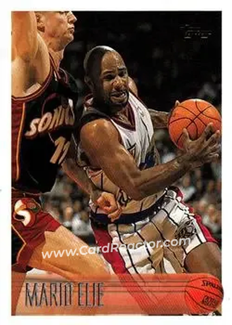 1996-97 Topps #218 - Mario Elie - Houston Rockets - Front