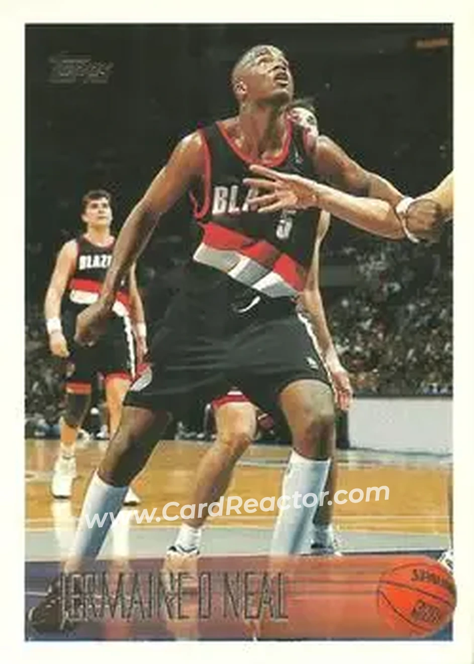 1996-97 Topps #191 - Jermaine O'Neal - Portland Trail Blazers - Front