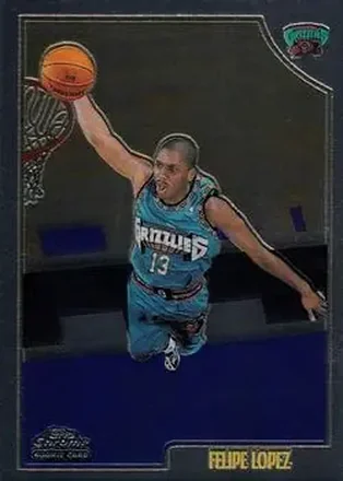 1998-99 Topps Chrome #161 - Felipe López - Vancouver Grizzlies 1998-99 Topps Chrome #161 - Felipe López - Vancouver Grizzlies