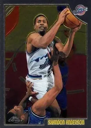1998-99 Topps Chrome #172 - Shandon Anderson - Utah Jazz