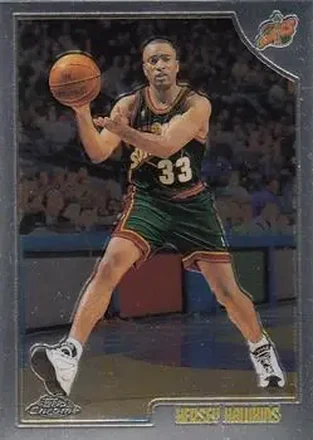 1998-99 Topps Chrome #183 - Hersey Hawkins - Seattle SuperSonics