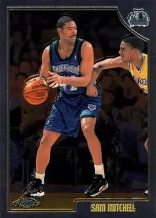 1998-99 Topps Chrome #184 - Sam Mitchell - Minnesota Timberwolves