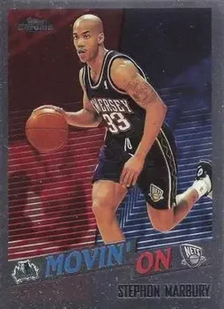 1998-99 Topps Chrome #223 - Stephon Marbury - New Jersey Nets 1998-99 Topps Chrome #223 - Stephon Marbury - New Jersey Nets