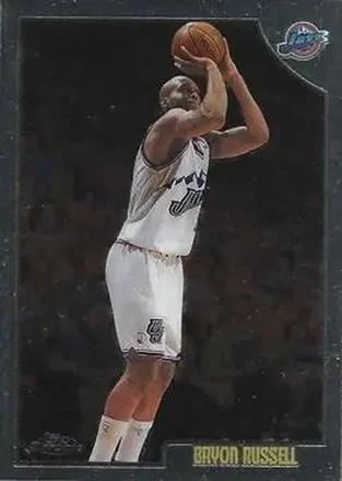 1998-99 Topps Chrome #193 - Bryon Russell - Utah Jazz