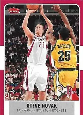 2007-08 Fleer #172 - Steve Novak - Houston Rockets 2007-08 Fleer #172 - Steve Novak - Houston Rockets