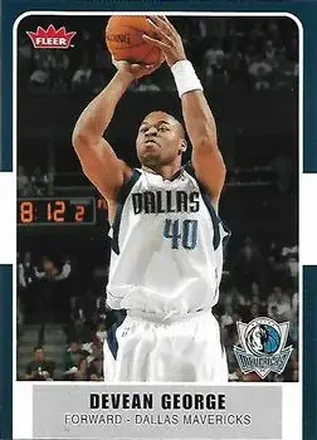 2007-08 Fleer #195 - Devean George - Dallas Mavericks
