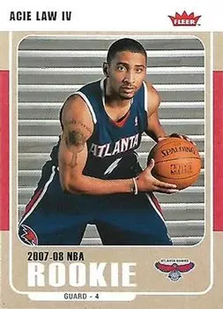 2007-08 Fleer #220 - Acie Law - Atlanta Hawks